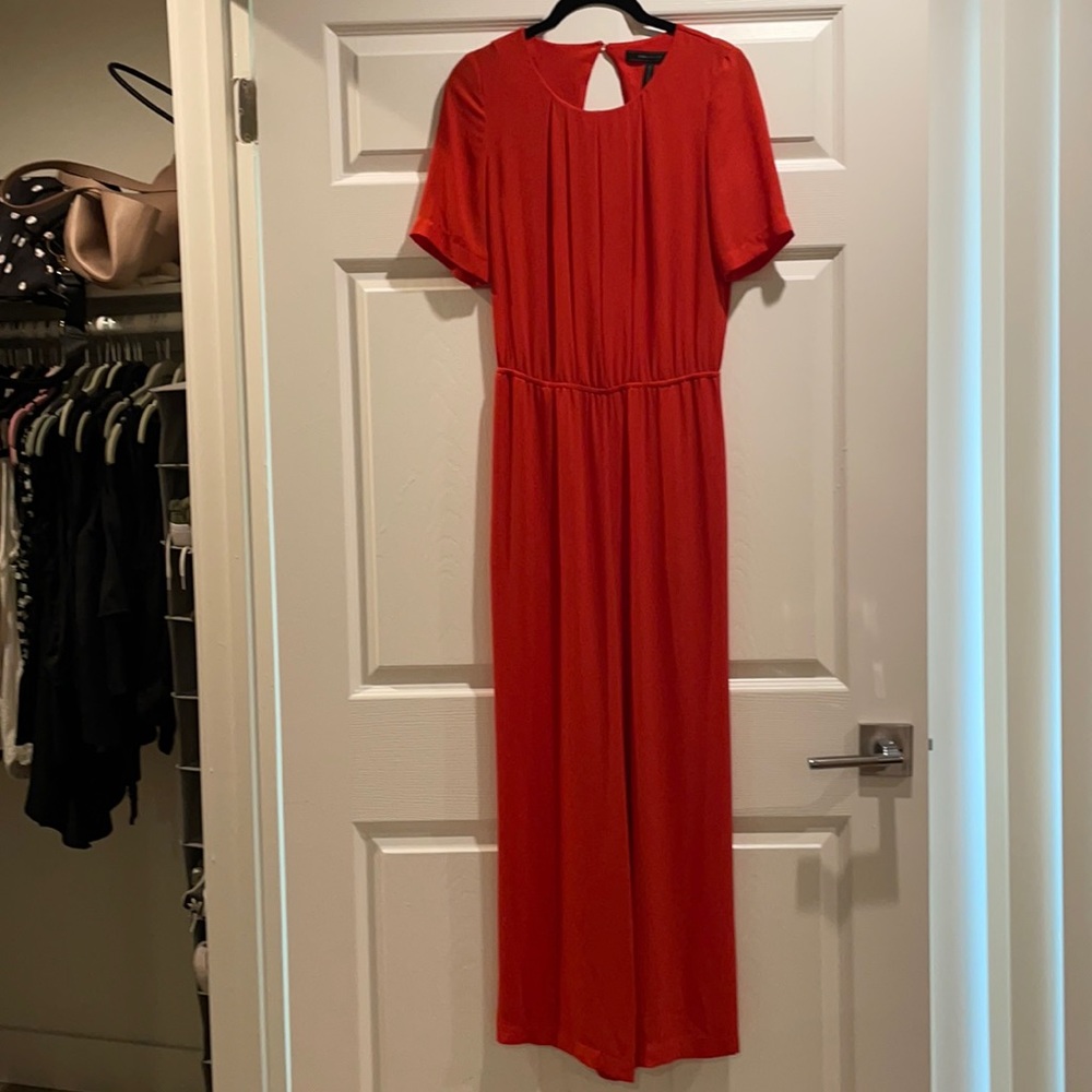 Red Orange INCREDIBLE BCBG jumpsuit size XS